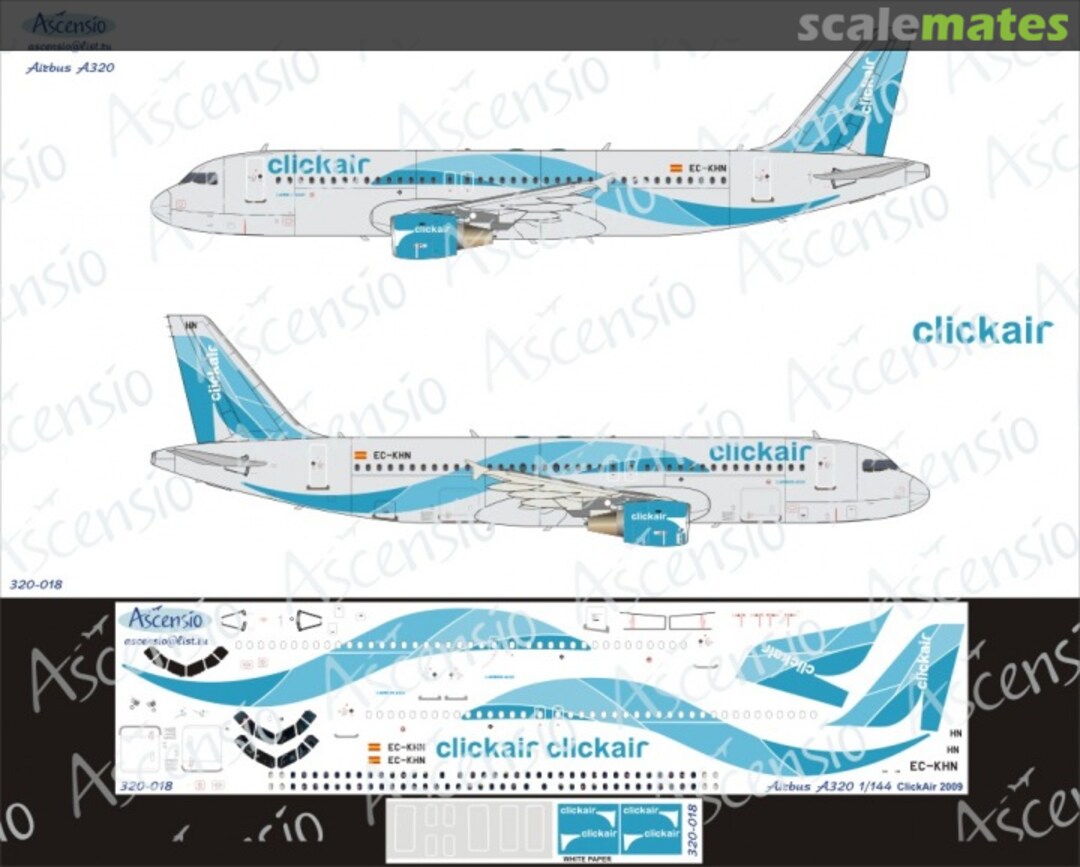 Boxart Airbus A320 Clickair 320-018 Ascensio