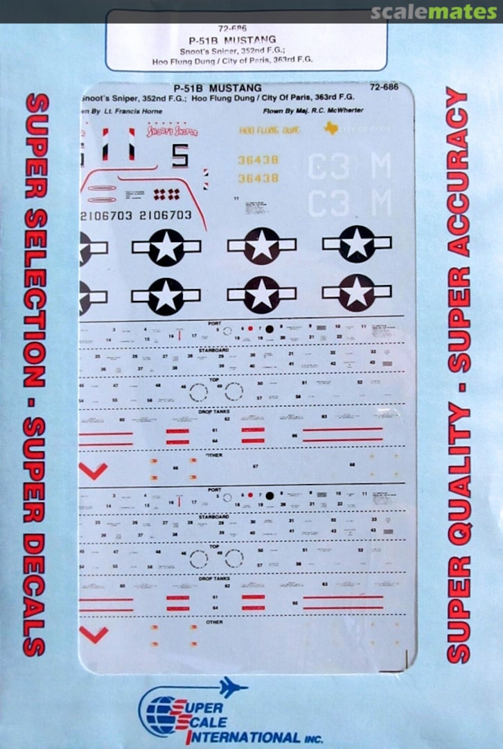Boxart P-51B Mustang 72-686 SuperScale International