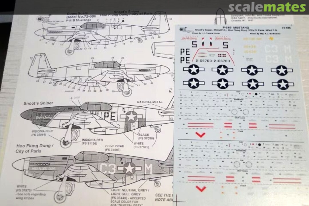 Contents P-51B Mustang 72-686 SuperScale International