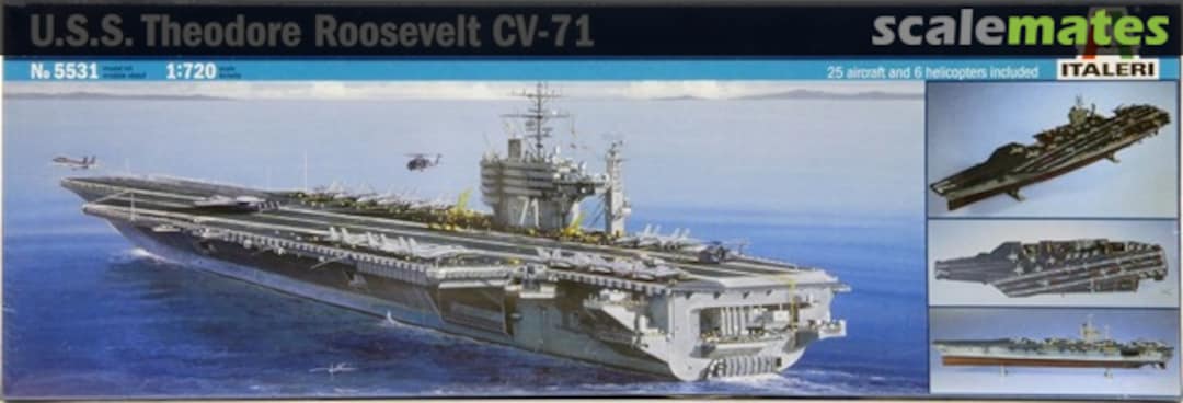 Boxart U.S.S. Theodore Roosevelt CV-71 5531 Italeri