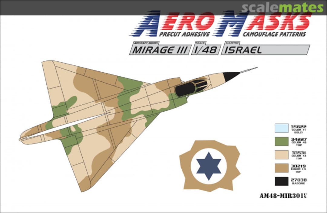 Boxart Mirage III Israel AM48-MIR301 AeroMasks