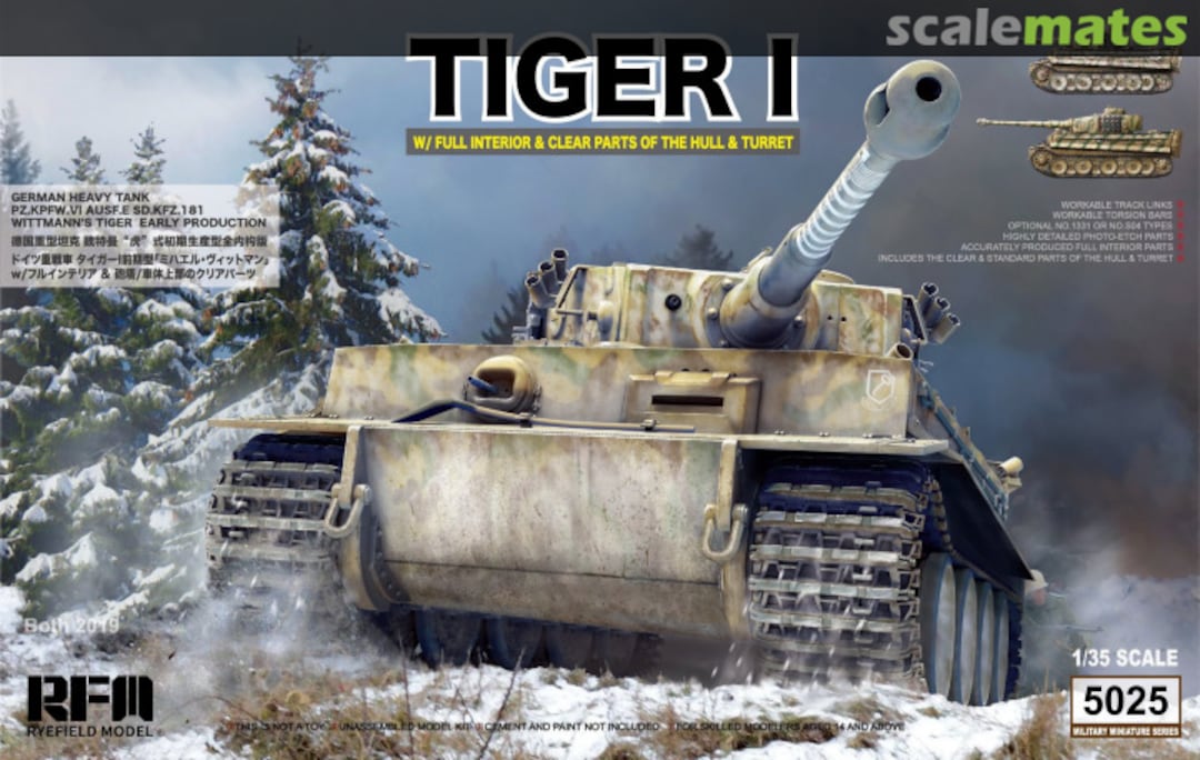 Boxart Tiger I RM-5025 Rye Field Model