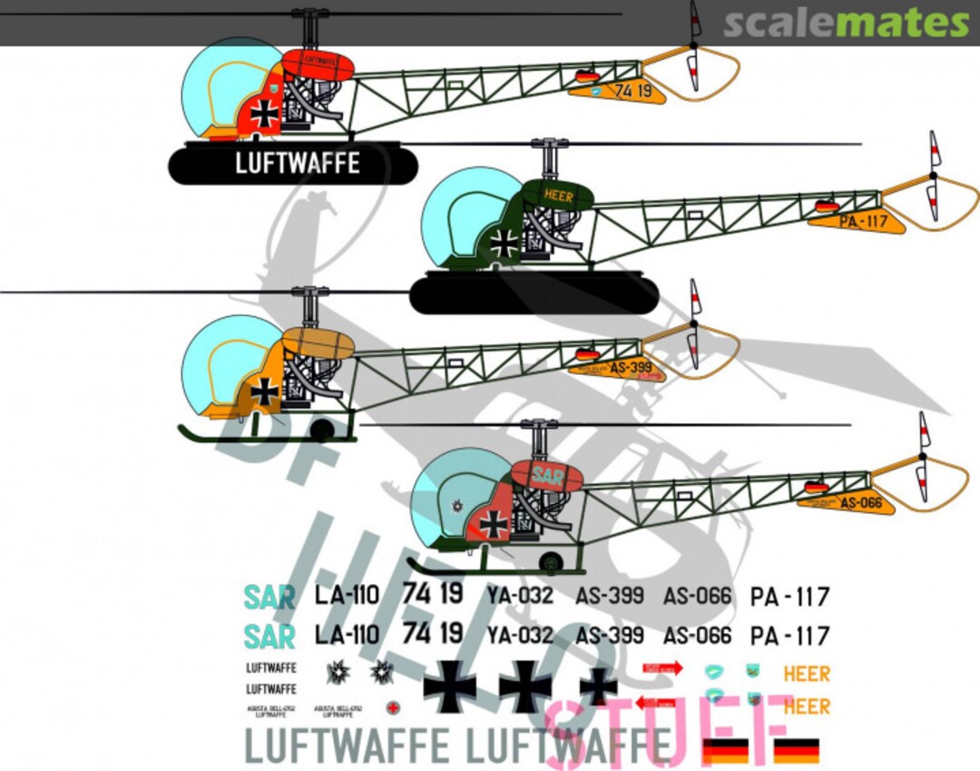 Boxart Augusta Bell 47G "Bundeswehr" DF32748 DF HeloStuff