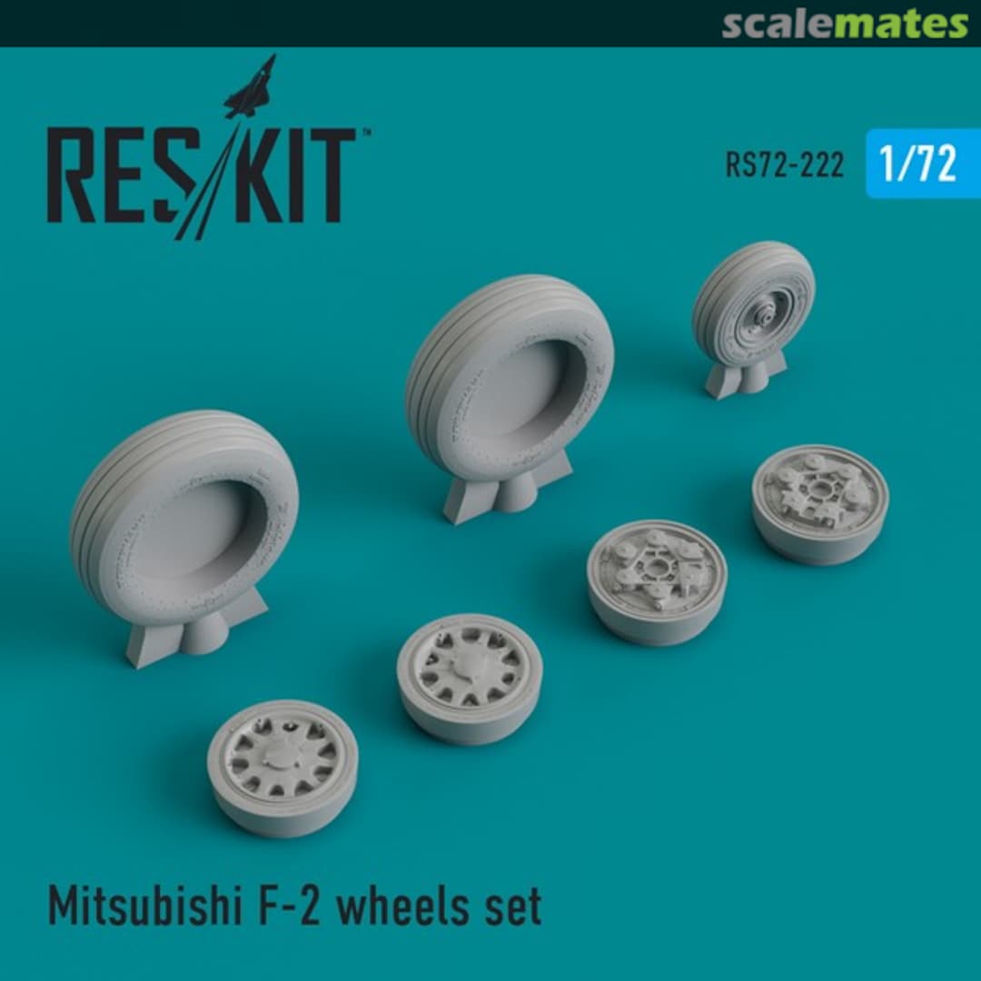 Boxart Mitsubishi F-2 wheels set RS72-0222 ResKit