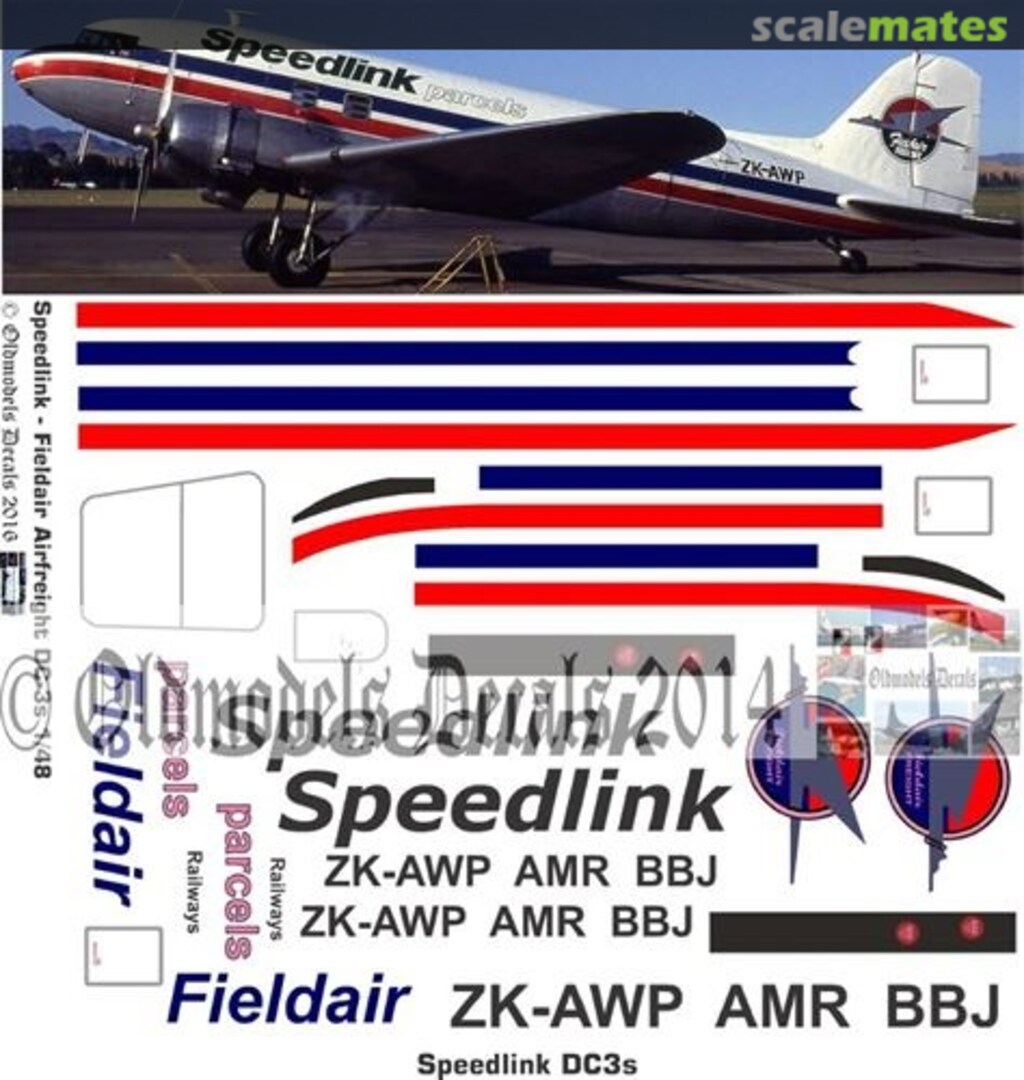 Boxart Speedlink DC-3 OMD0281 Oldmodels Decals