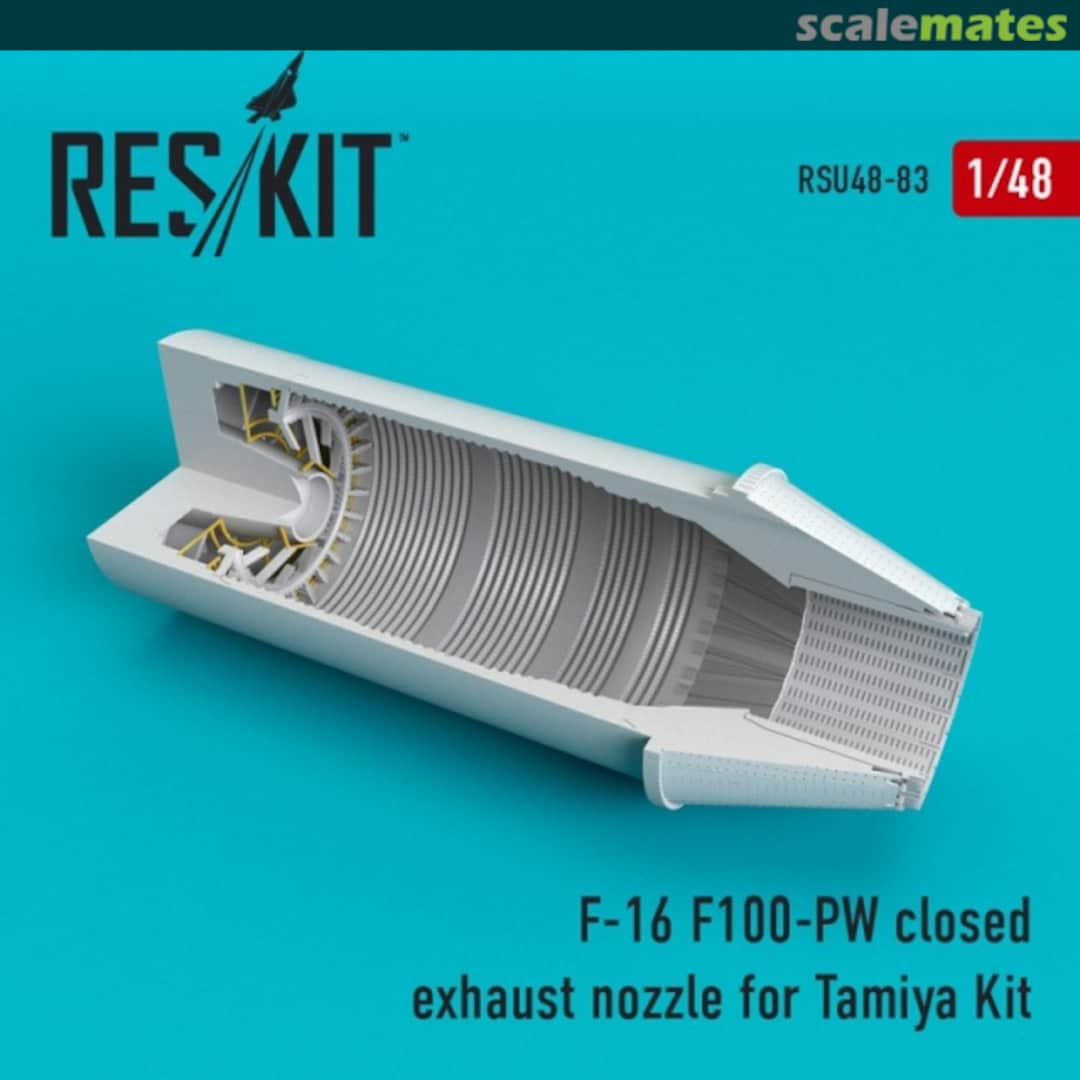 Boxart F-16 (F100-PW) closed exhaust nozzle RSU48-0083 ResKit