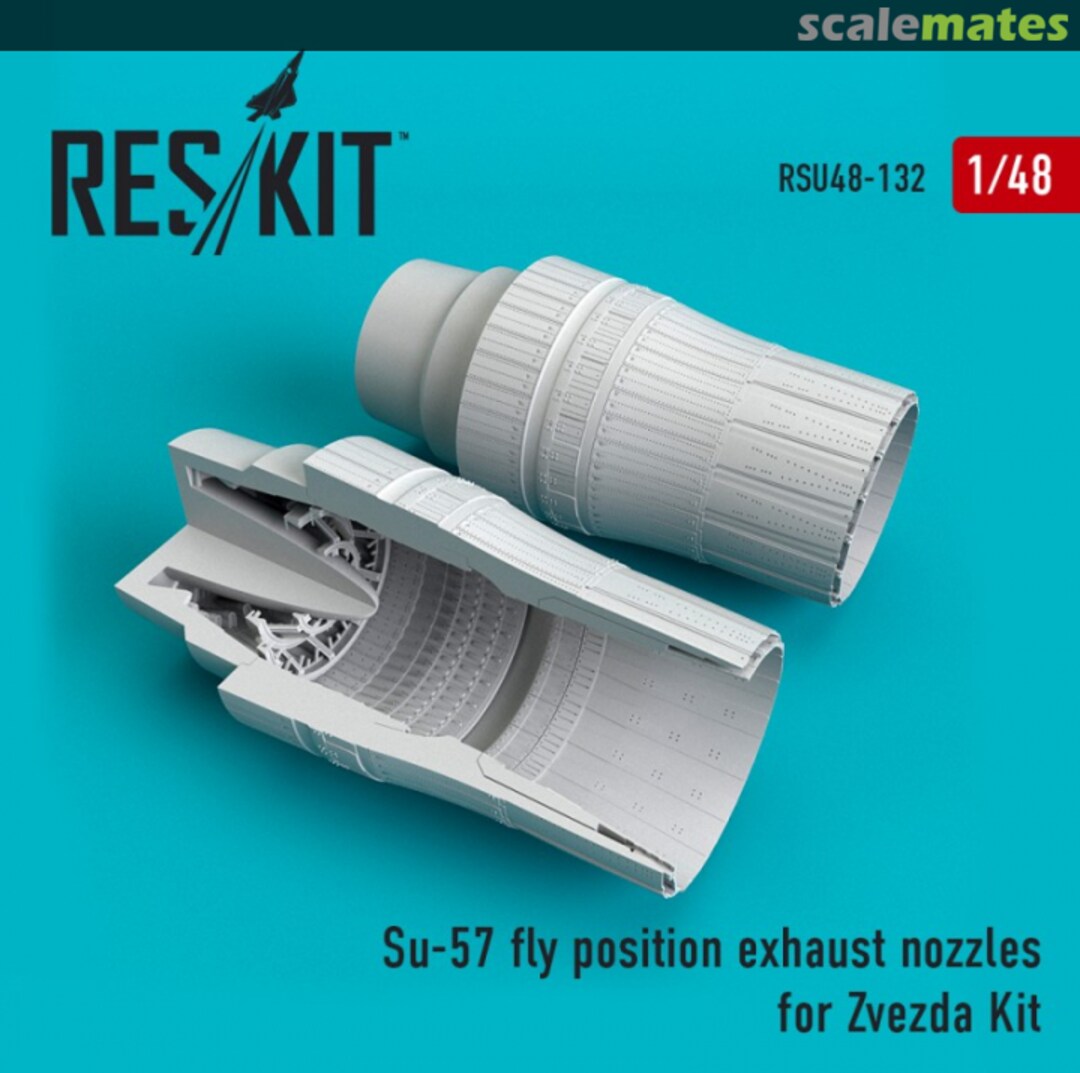 Boxart Su-57 fly position exhaust nozzles RSU48-0132 ResKit