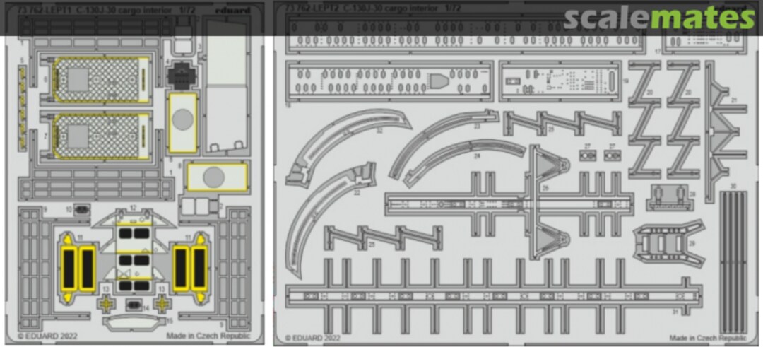 Boxart C-130J-30 cargo interior 73762 Eduard