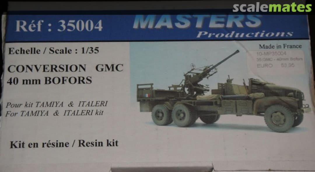 Boxart Conversion GMC 40 mm BOFORS 35004 Masters Productions