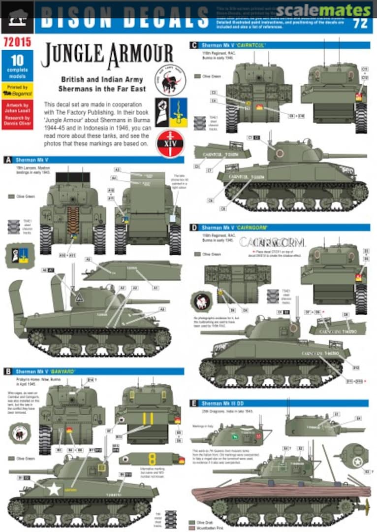 Boxart Jungle Armour 72015 Bison Decals