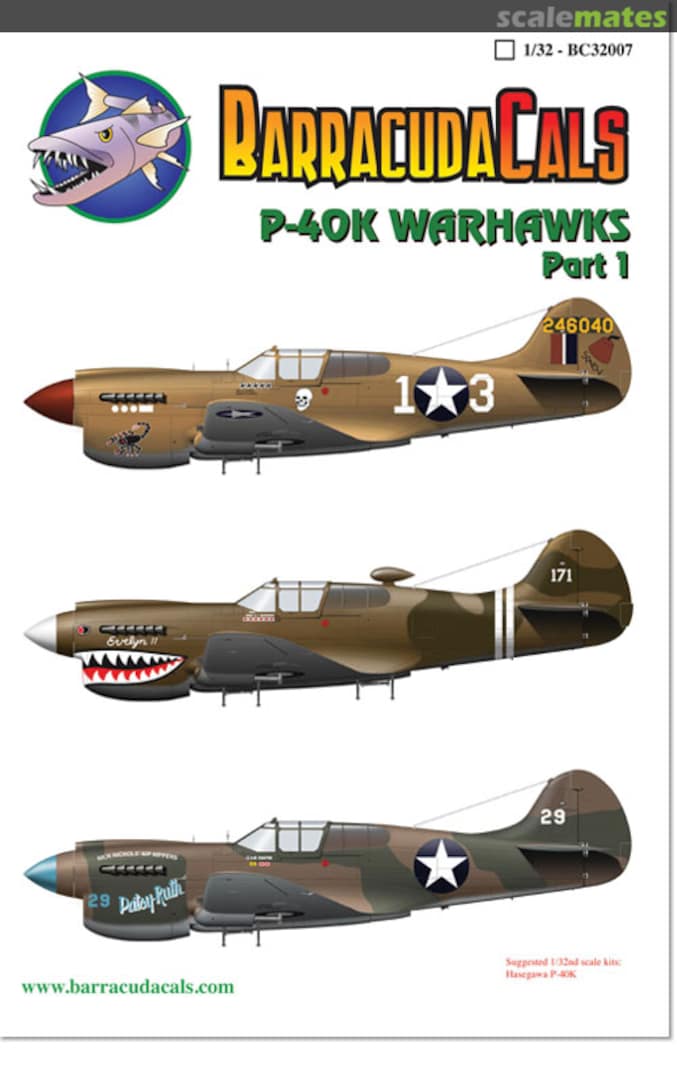 Boxart P-40K Warhawks Part 1 BC32007 Barracuda Studios