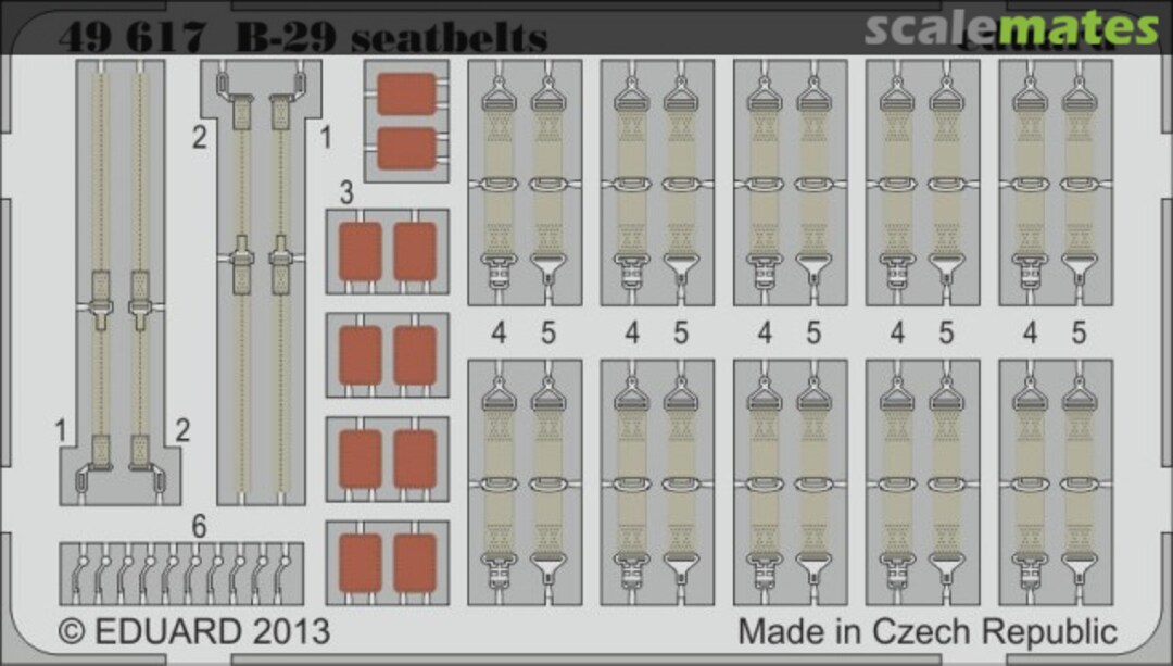 Boxart B-29 seatbelts 49617 Eduard