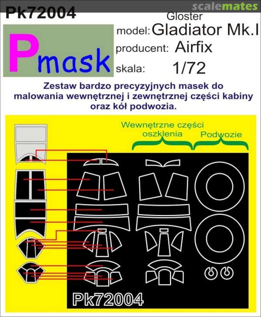 Boxart Gloster Gladiator Mk.I PK72004 Pmask