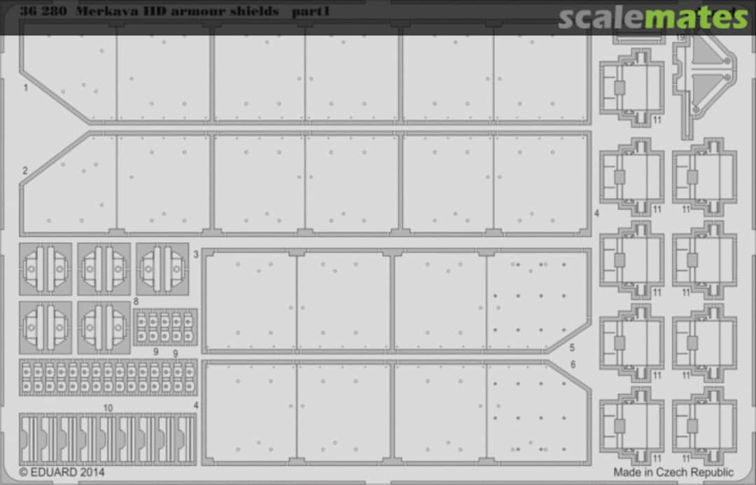 Boxart Merkava IID armour shields 36280 Eduard