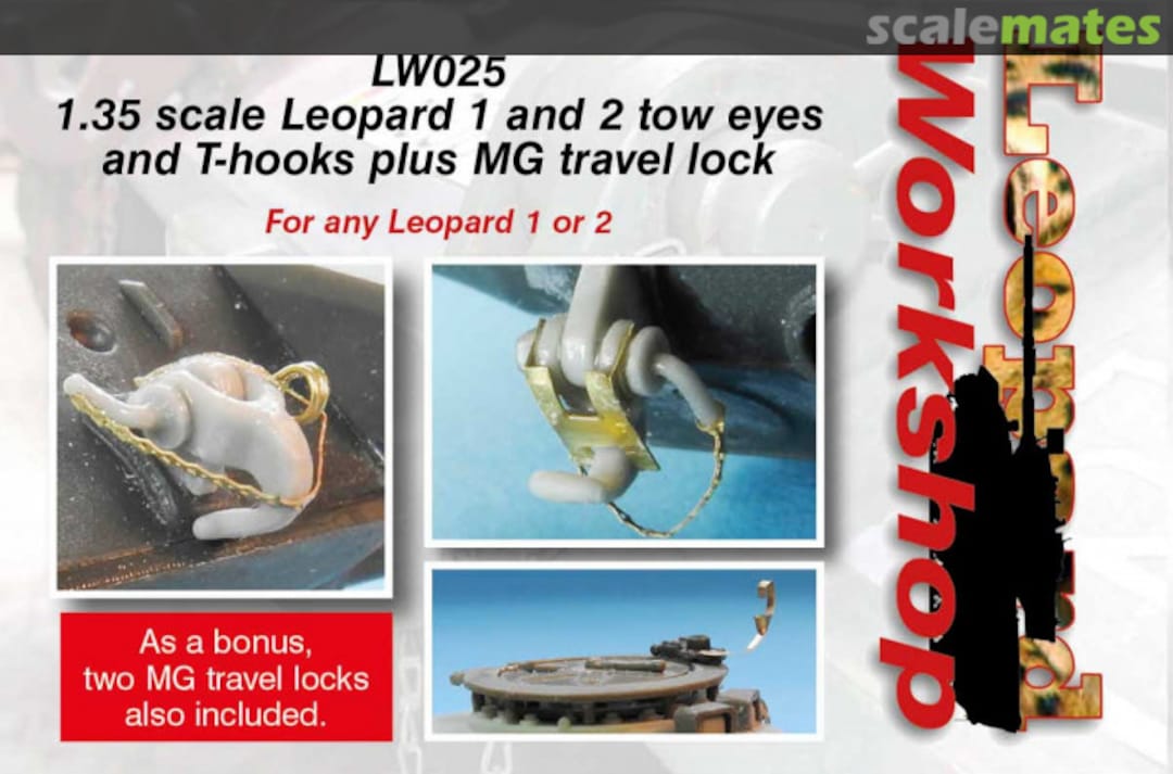 Boxart Leopard tow hooks and MG lock LW025 Leopard Workshop