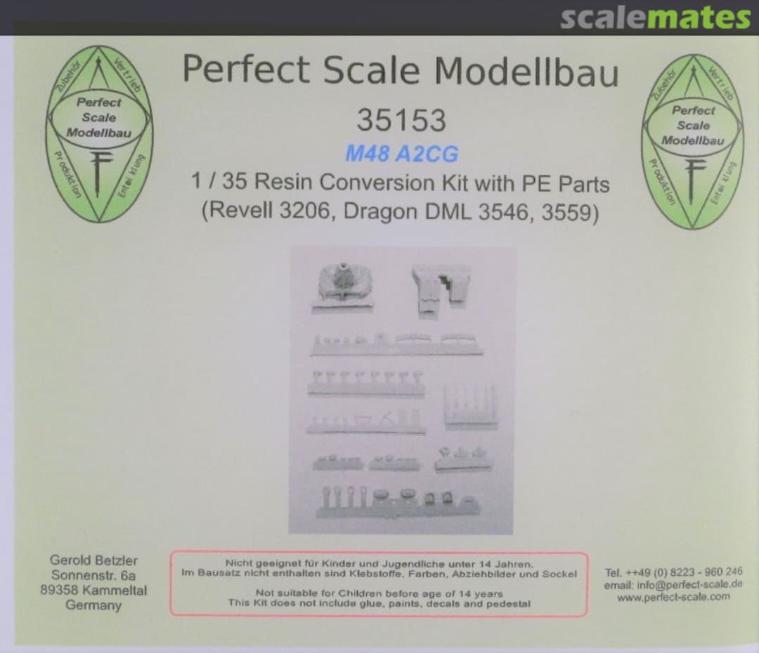 Boxart M48 A2CG Conversion Kit 35153 Perfect Scale Modellbau