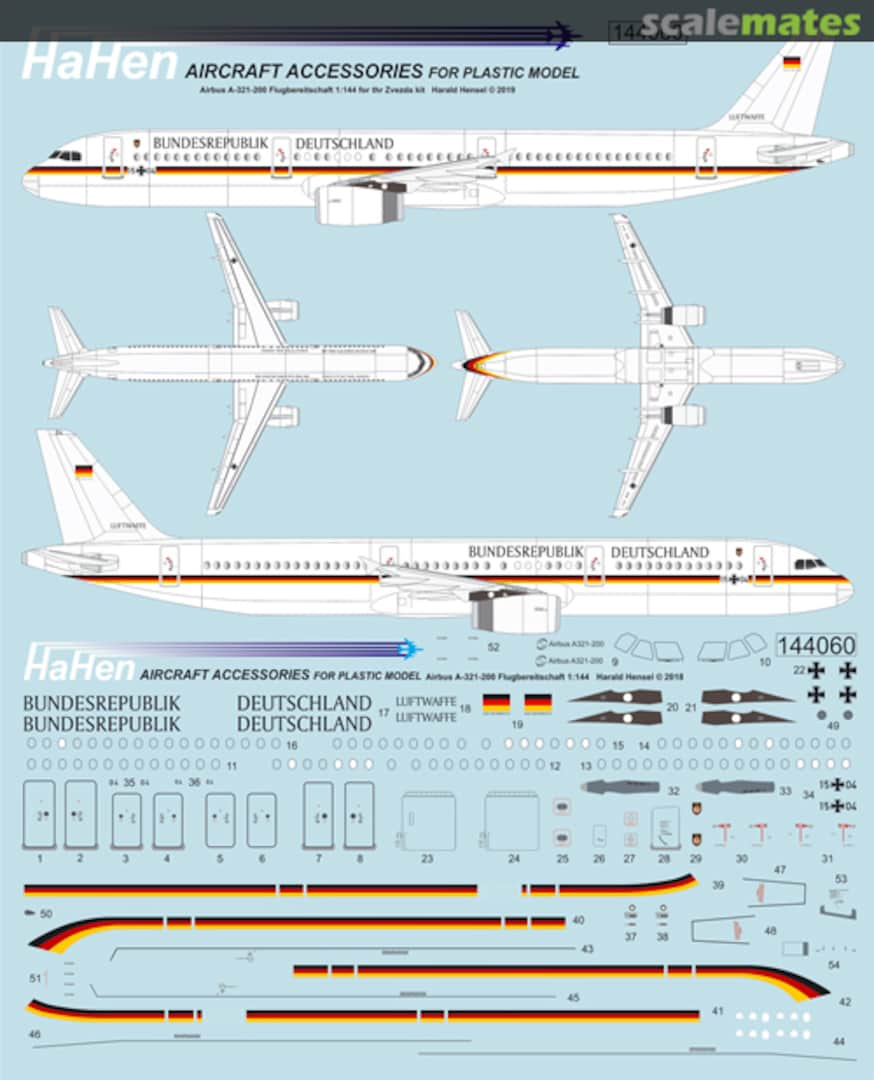 Boxart Airbus A321-200 144060 HaHen