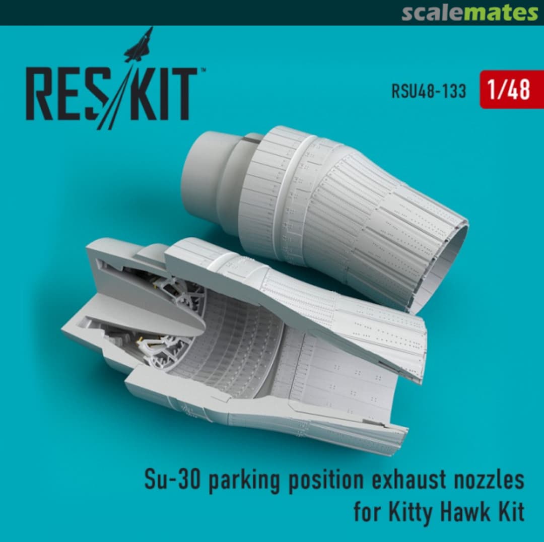 Boxart Su-30 parking position exhaust nozzles RSU48-0133 ResKit