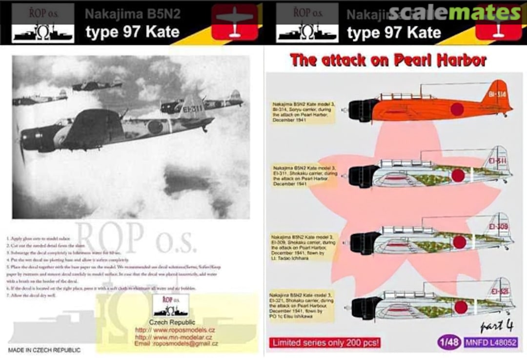 Boxart Nakajima B5N2 Type 97 Kate MNFDL48052 ROP o.s.