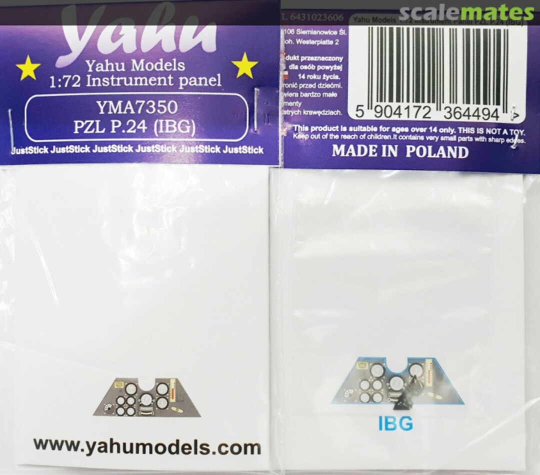 Boxart PZL P.24 (for IBG) YMA7350 Yahu Models