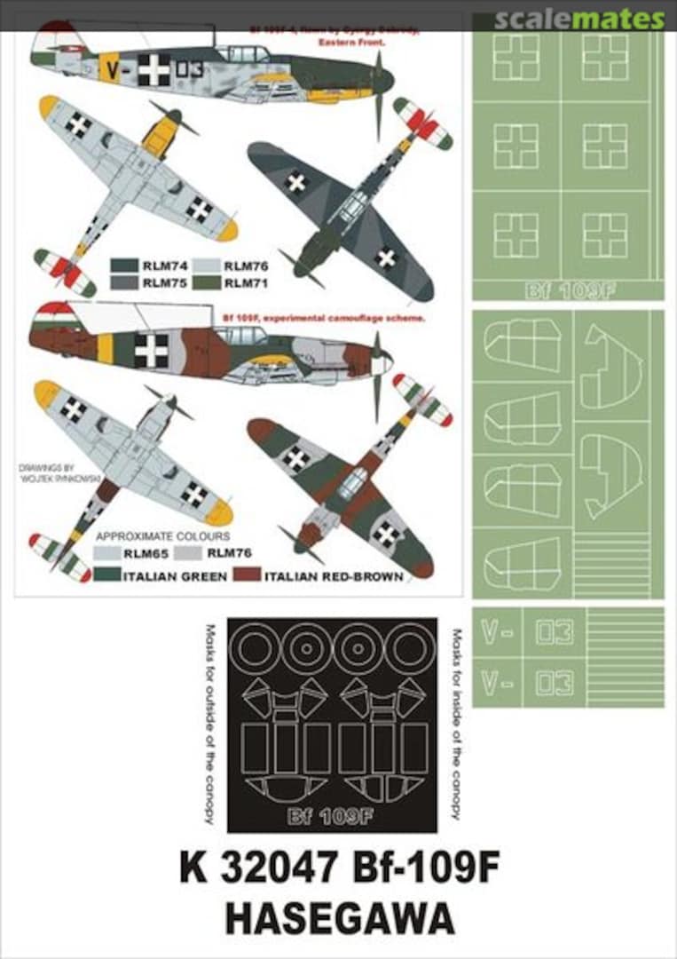 Boxart Bf 109F (Hungarian) K32047 Montex