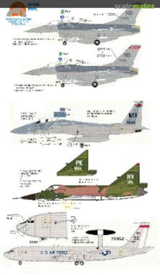 Boxart Guarding the Skies 72-046 Wolfpak Decals