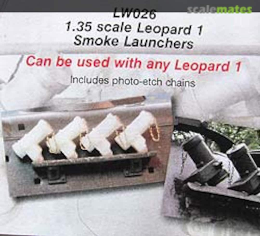 Boxart Leopard 1 Smoke Launchers - Nebelwurfbecher LW026 Leopard Workshop