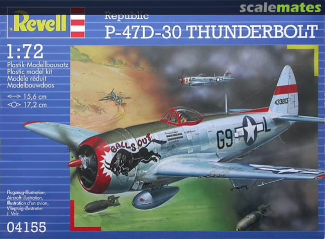 Boxart Republic P-47D-30 Thunderbolt 04155 Revell