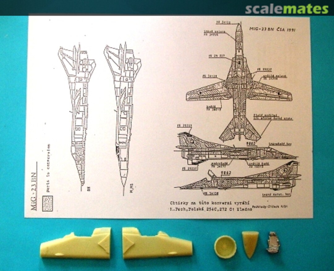 Boxart Mig 23BN Detail Set AV166 A+V Models