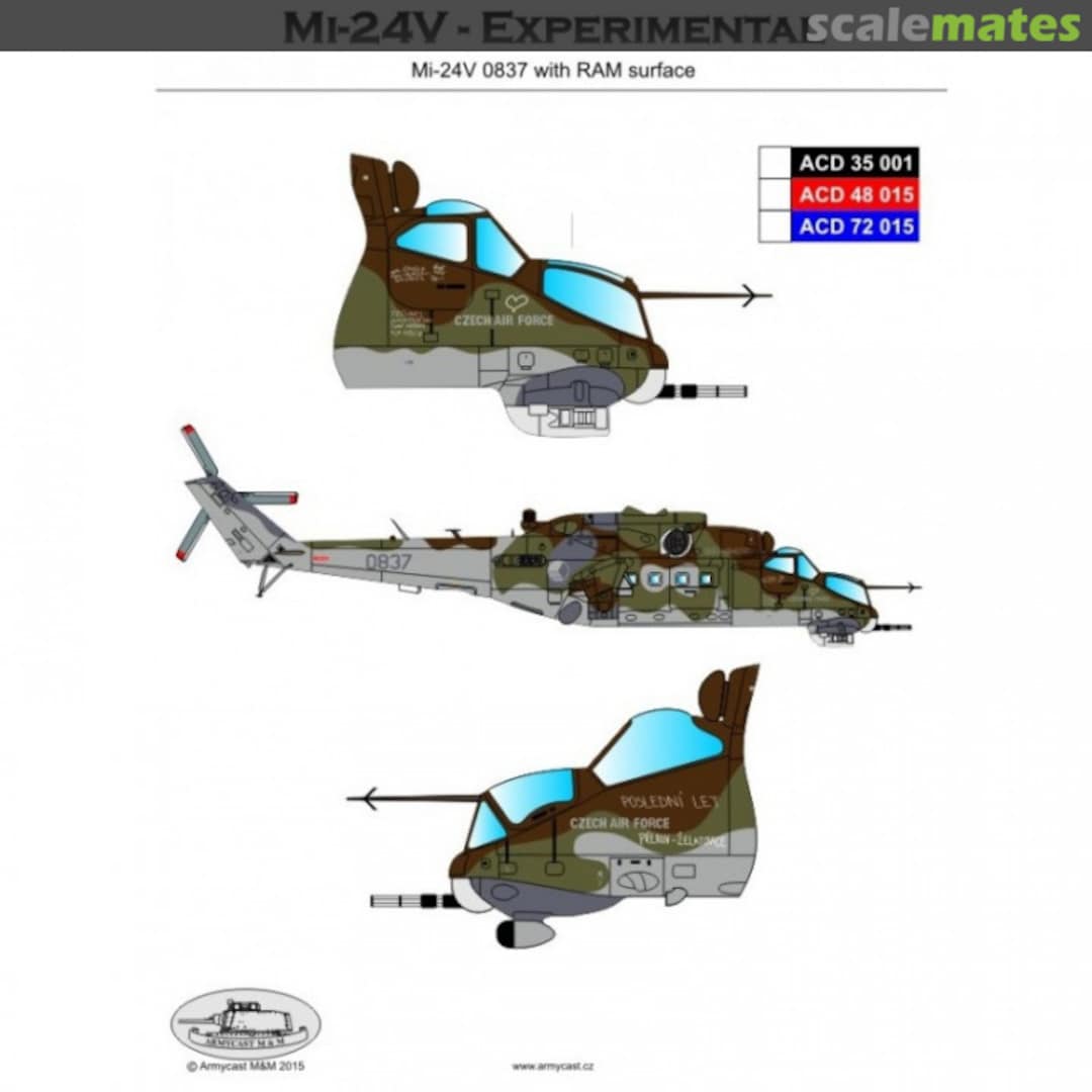 Boxart Mi-24V Experimental ACD 35001 Armycast M&M