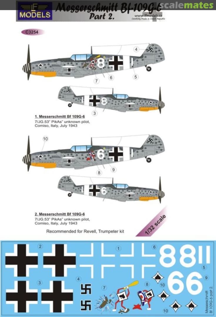 Boxart Messerschmitt Bf 109G-6 C3254 LF Models