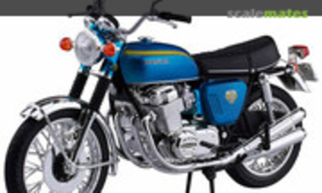 1:12 Honda Dream CB750Four (K0) Candy Blue (Aoshima 104316)