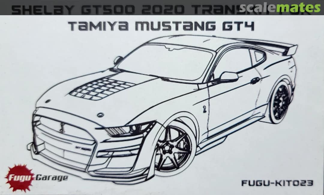 Boxart Shelby GT500 2020 Transkit for Tamiya Mustang GT4 FUGU-KIT023 Fugu Garage