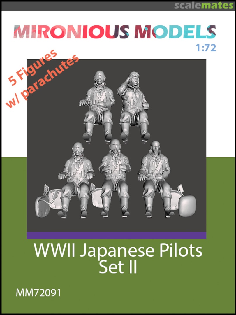 Boxart WWII Japanese Pilots Set II MM72091 Mironious Models