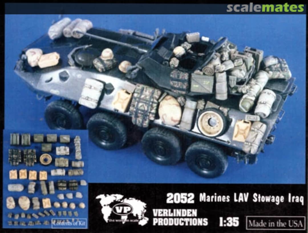 Boxart Marines LAV Stowage Iraq 2052 Verlinden Productions