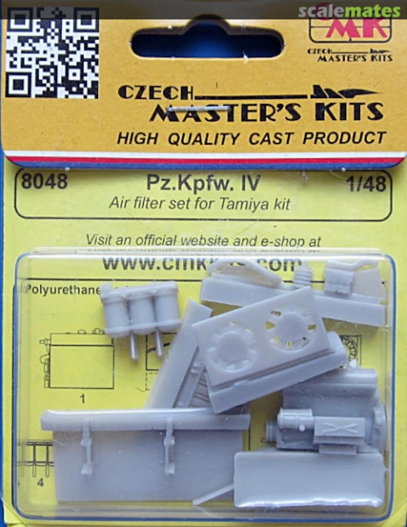 Boxart Pz.Kpfw IV Air filter - Tamiya - 8048 CMK