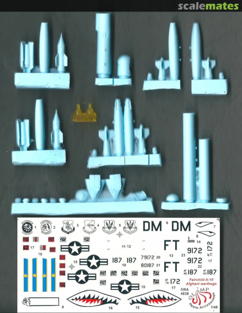 Boxart A-10 Thunderbolt Afghani Warthogs Update Set ORA 48-38 Olimp Resin Accessories