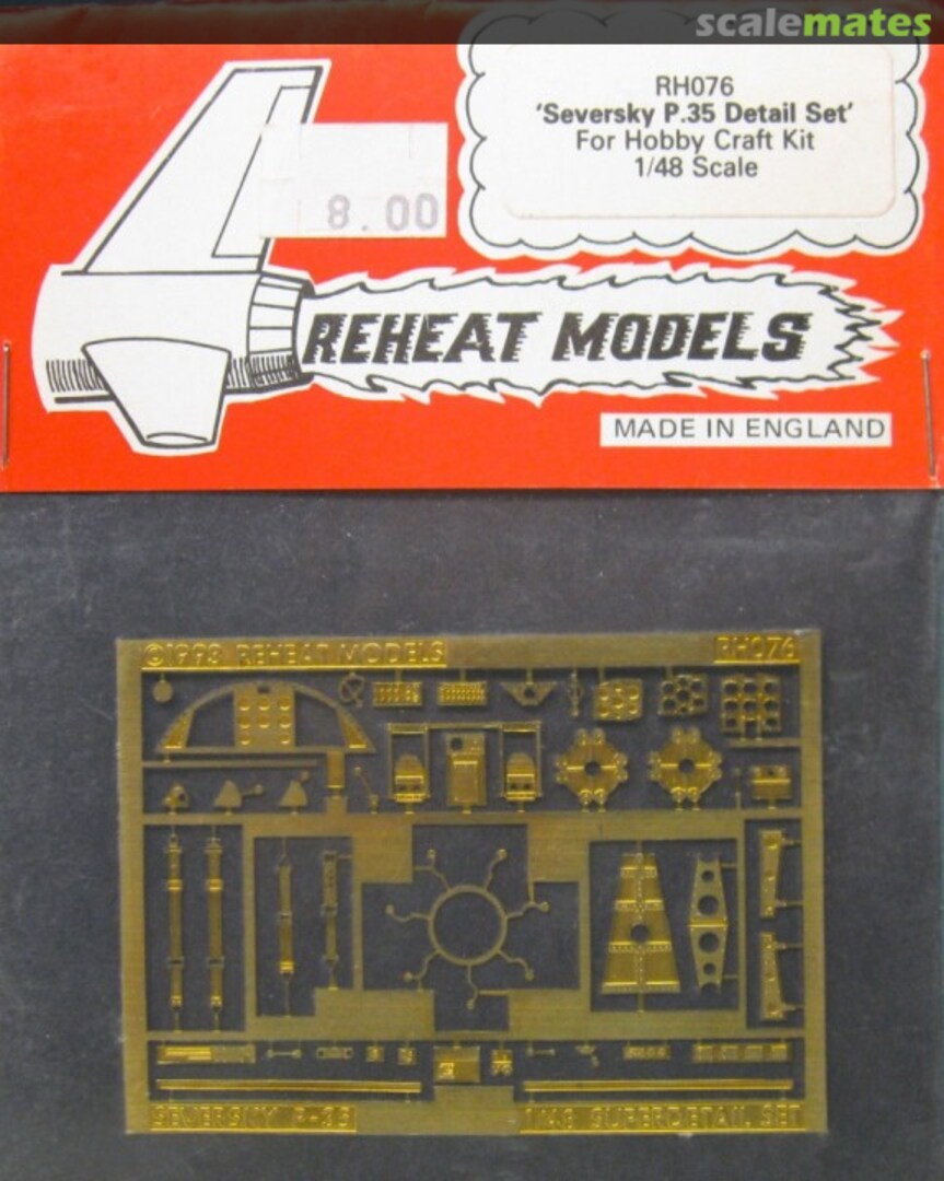 Boxart Seversky P-35 Detail Set RH076 Reheat Models