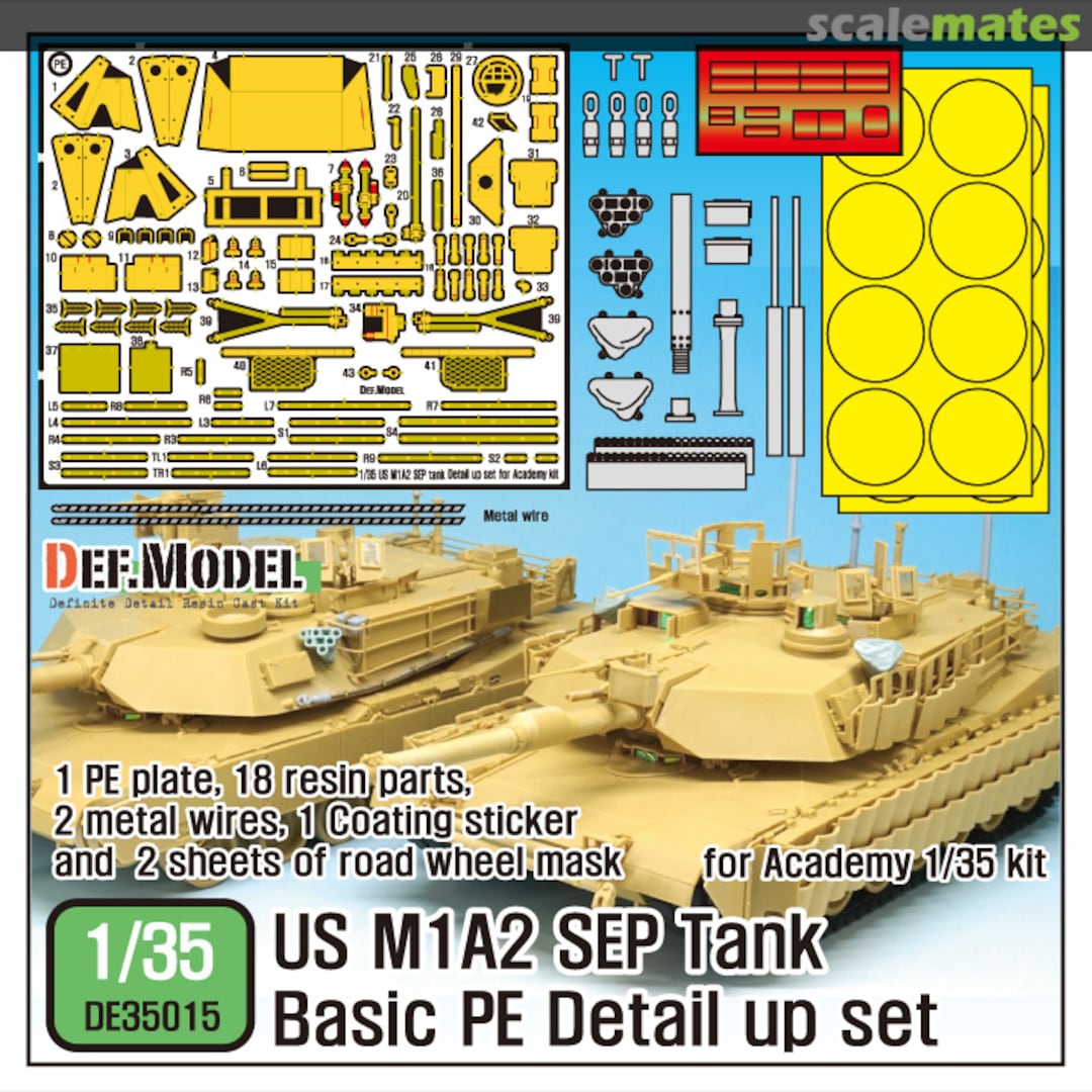 Boxart M1A2 SEP Abrams Basic PE set (for Academy Kit) DE35015 Def.Model