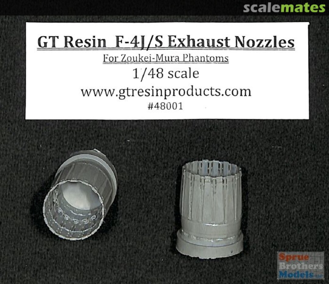 Boxart F-4J/S Phantom II Exhaust Nozzles 48001 GT Resin