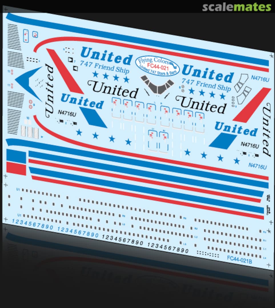 Boxart Boeing 747-122 FC44-021 Flying Colors