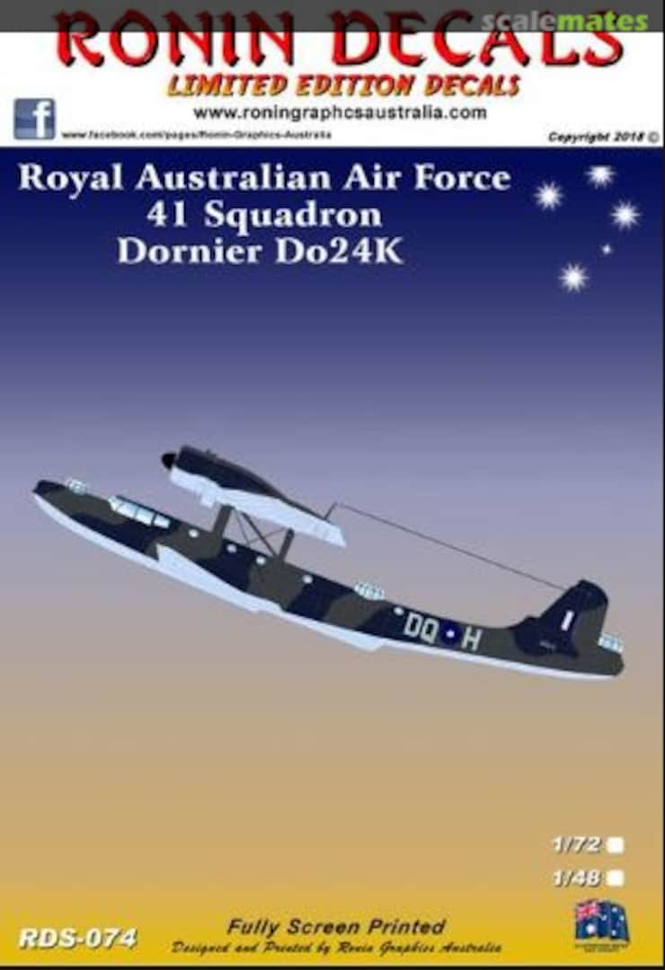 Boxart Dornier Do 24K RDS-074 Ronin Decals