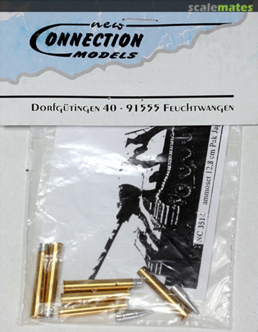 Boxart 12,8 cm PaK Jagdtiger Ammunition Set NC 3514 New Connection Models