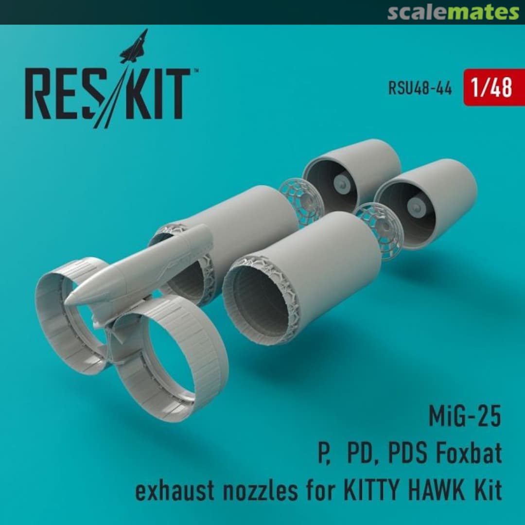 Boxart MiG-25P/PD/PDS exhaust nozzles RSU48-0044 ResKit