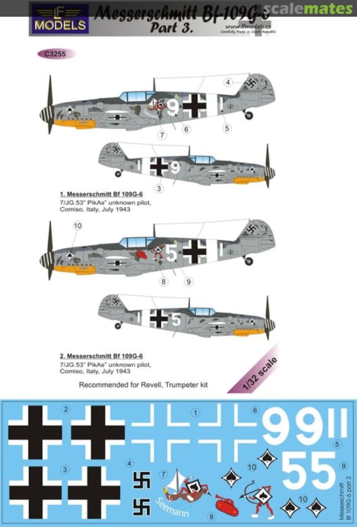 Boxart Messerschmitt Bf-109G-6 C3255 LF Models