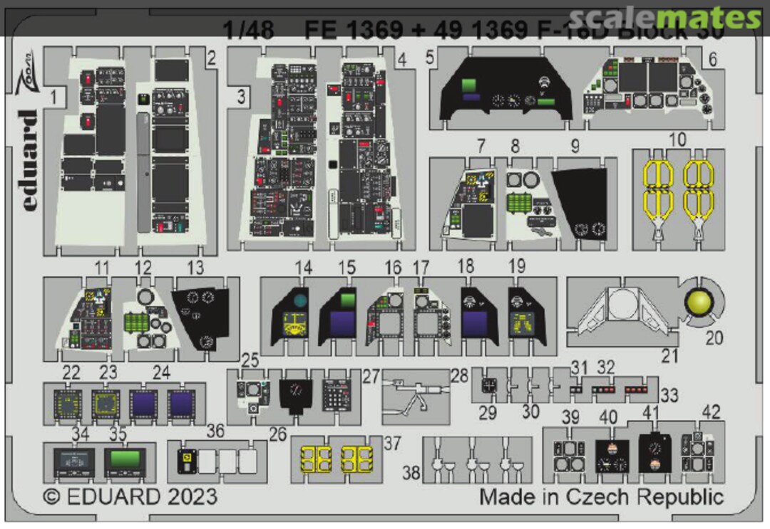 Boxart F-16D Block 30 FE1369 Eduard