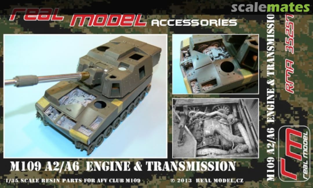 Boxart Engine & Transmission set for M109A2/A6 35257 Real Model