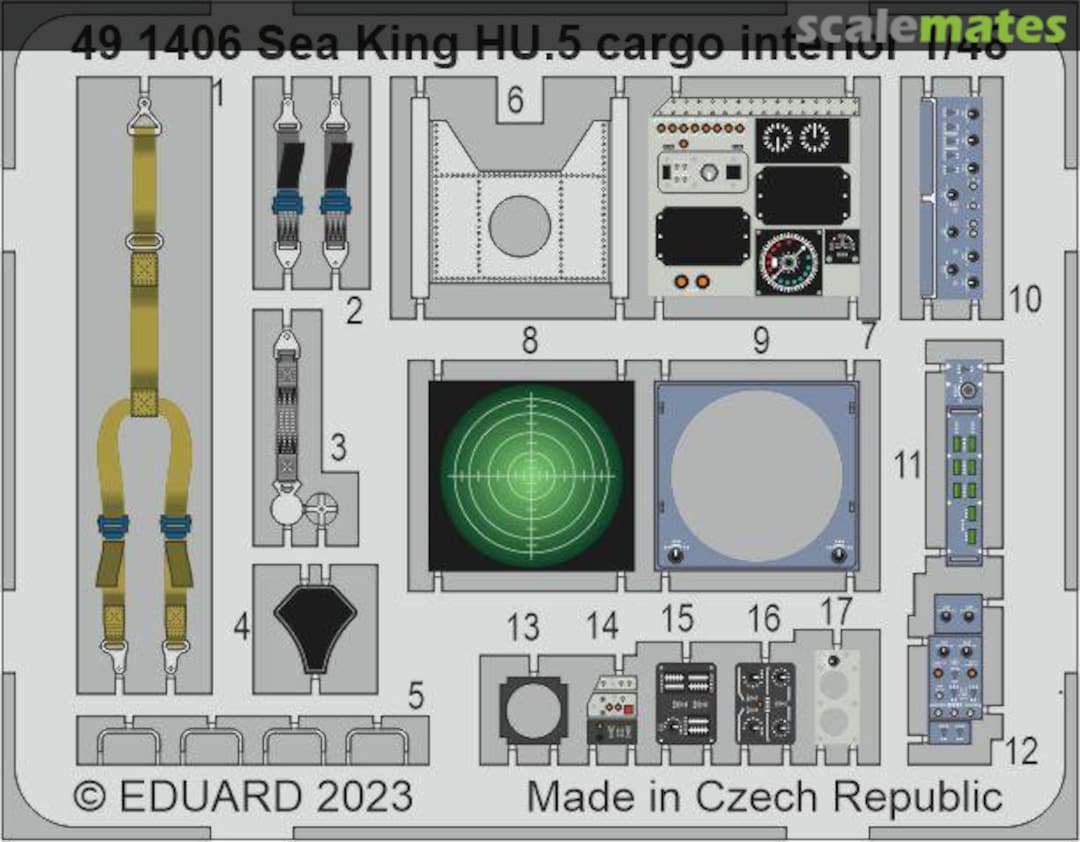 Boxart Sea King HU.5 cargo interior 491406 Eduard