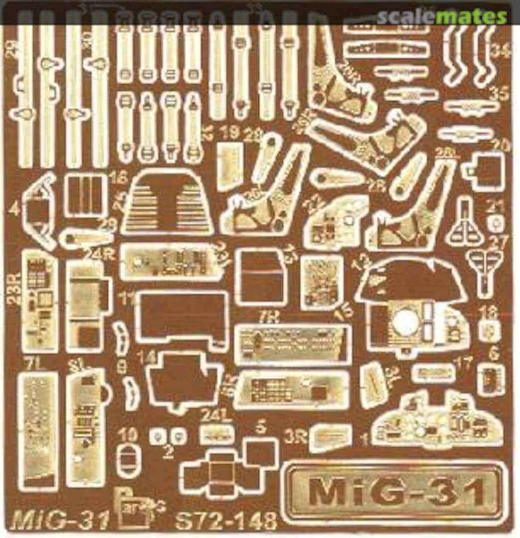 Boxart MiG-31(cockpit) S72-148 Part