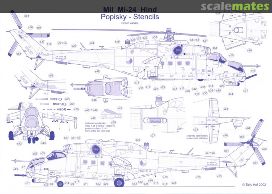 Contents Mil Mi-24 Hind "D+V" Czech Variant S 48010 Tally Ho! (CZ)